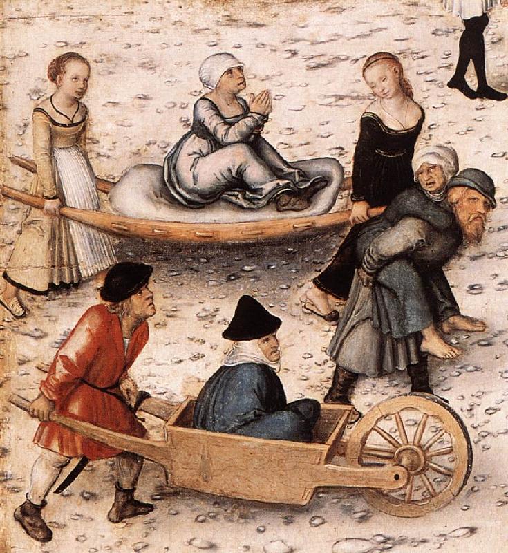 CRANACH, Lucas the Elder The Fountain of Youth (detail) sd Norge oil painting art